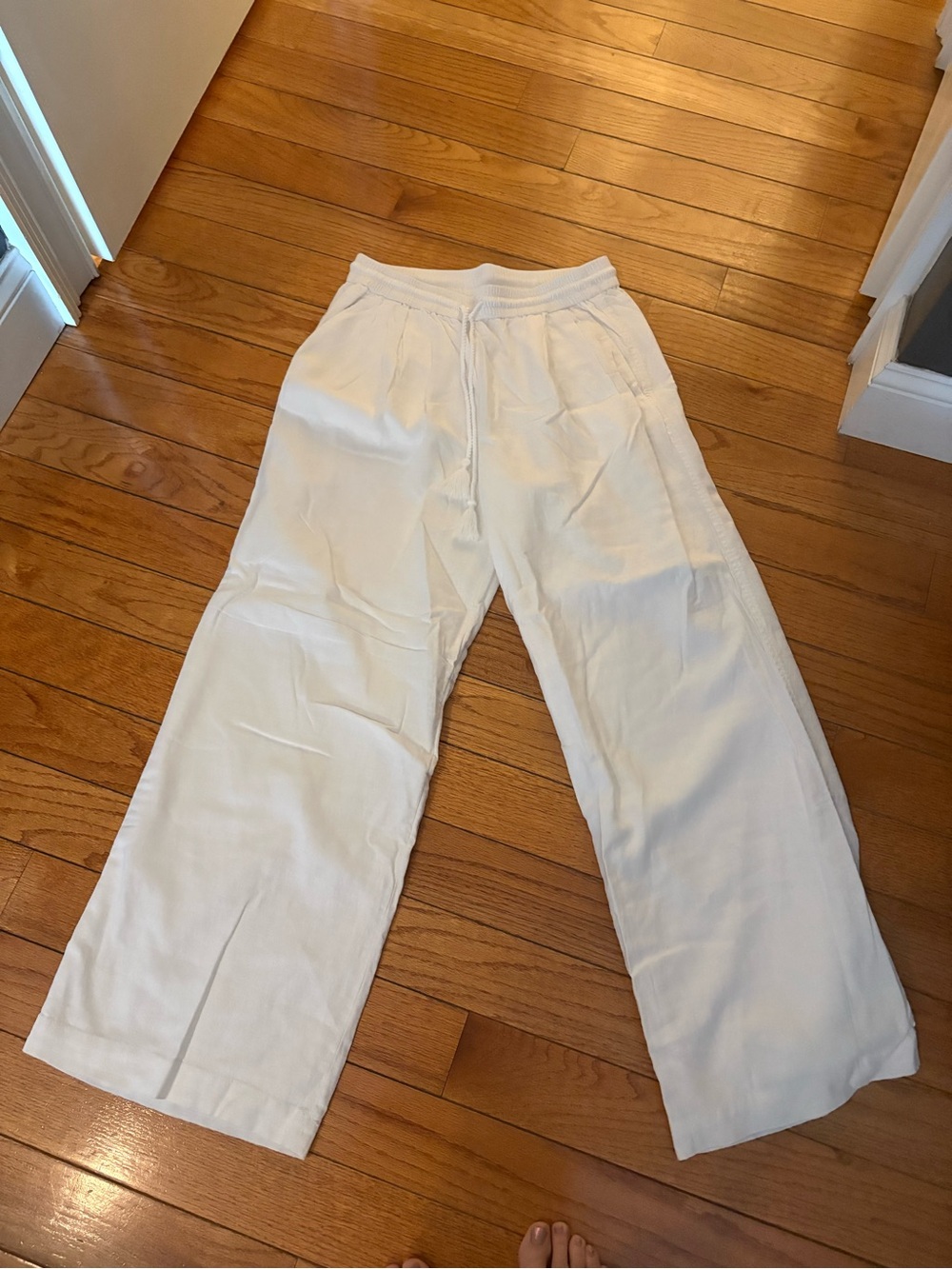 Ann Taylor linen wide leg pant NWT